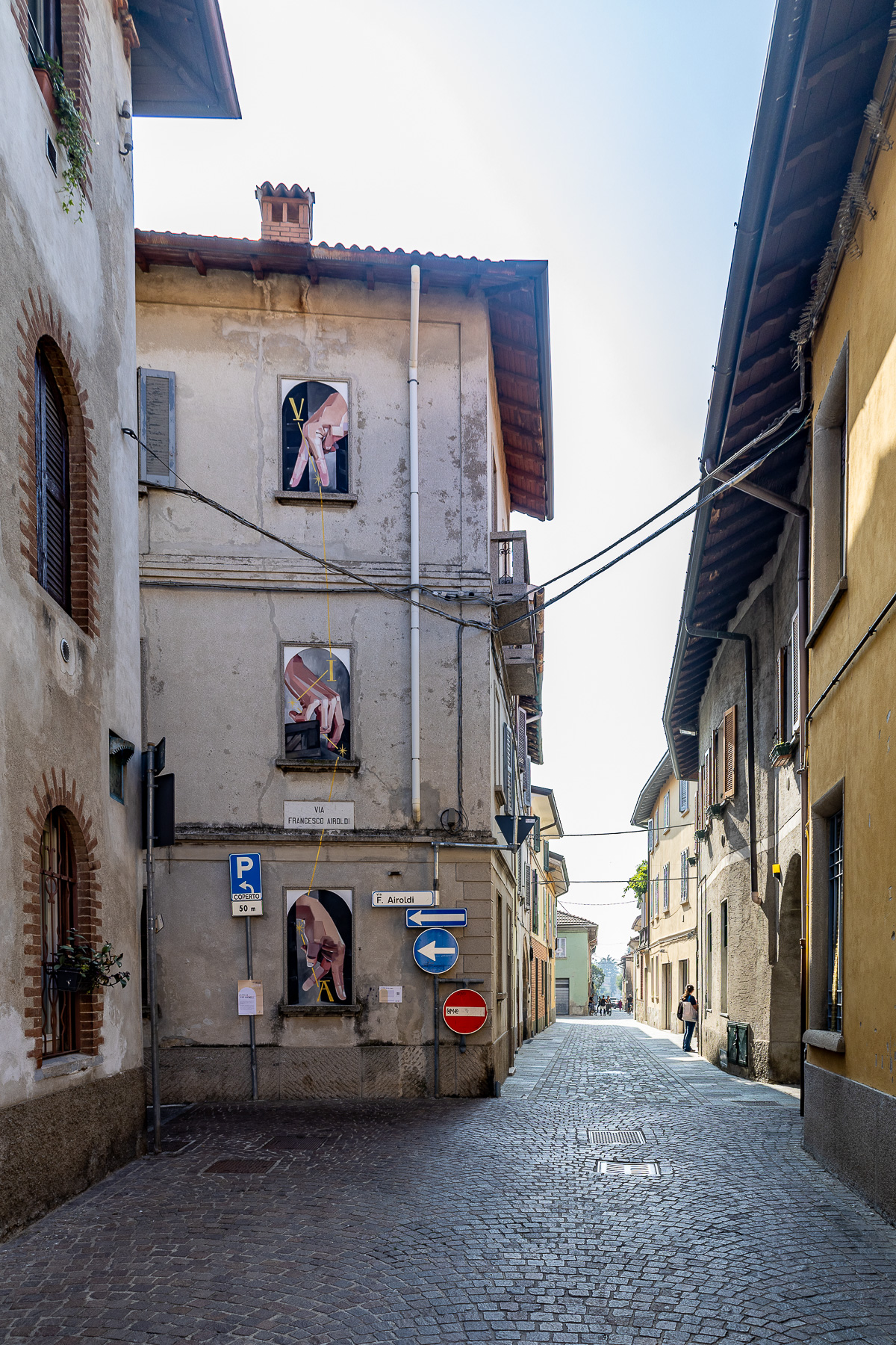 Il primo dei tre interventi dell'opera diffusa, dedicato ai navigli leonardeschi.